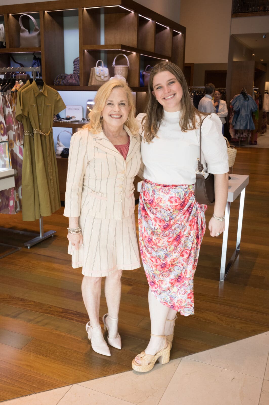 Beth Harp, Haley Harp at the Elizabeth Anthony luncheon (Photo by Daniel Ortiz)