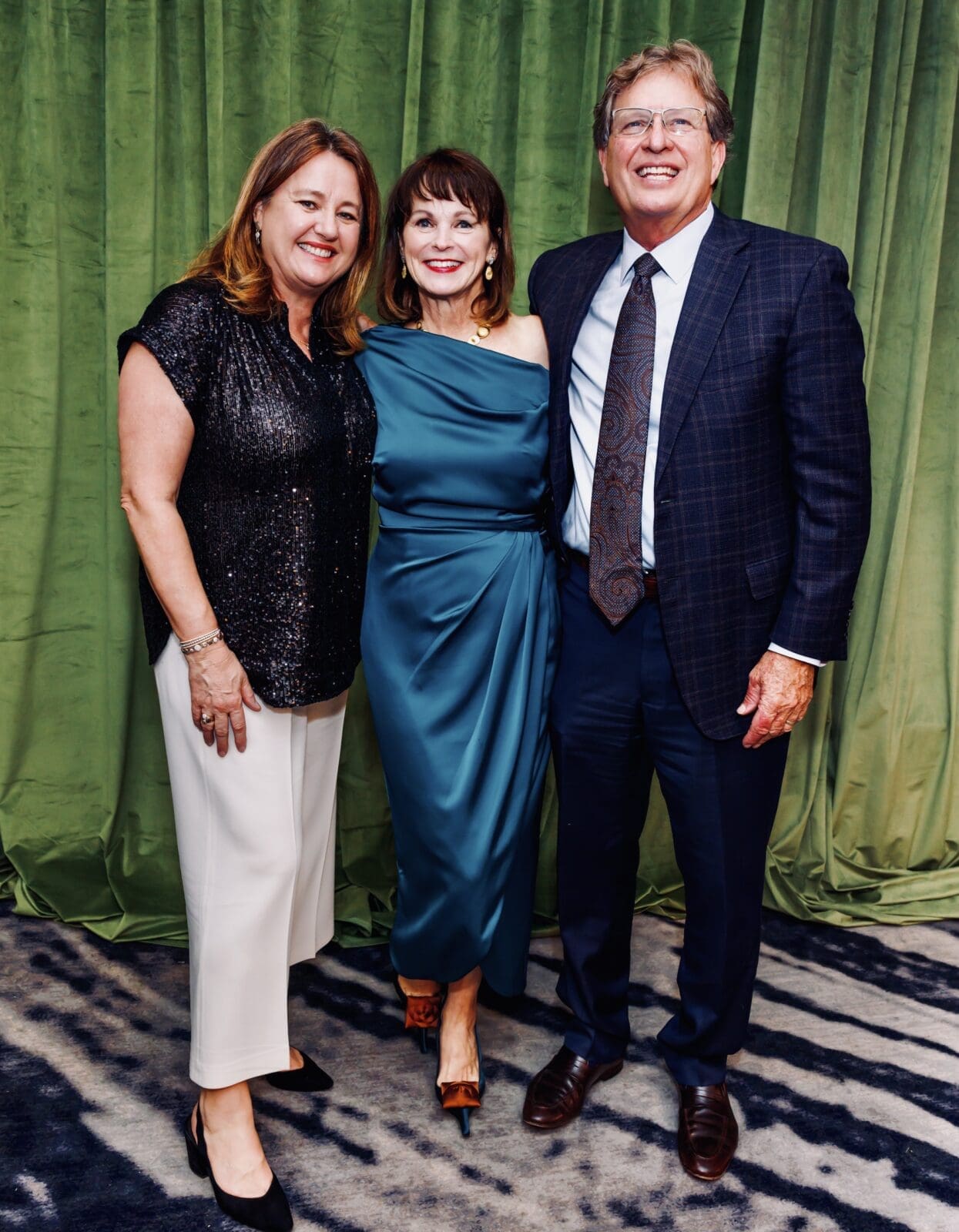 Chair Anne-Laure Stephens, honoree Elaine Finger, chair Steve Stephens at DACAMERA 2026 Gala: Music Salons and Jazz Supper Club