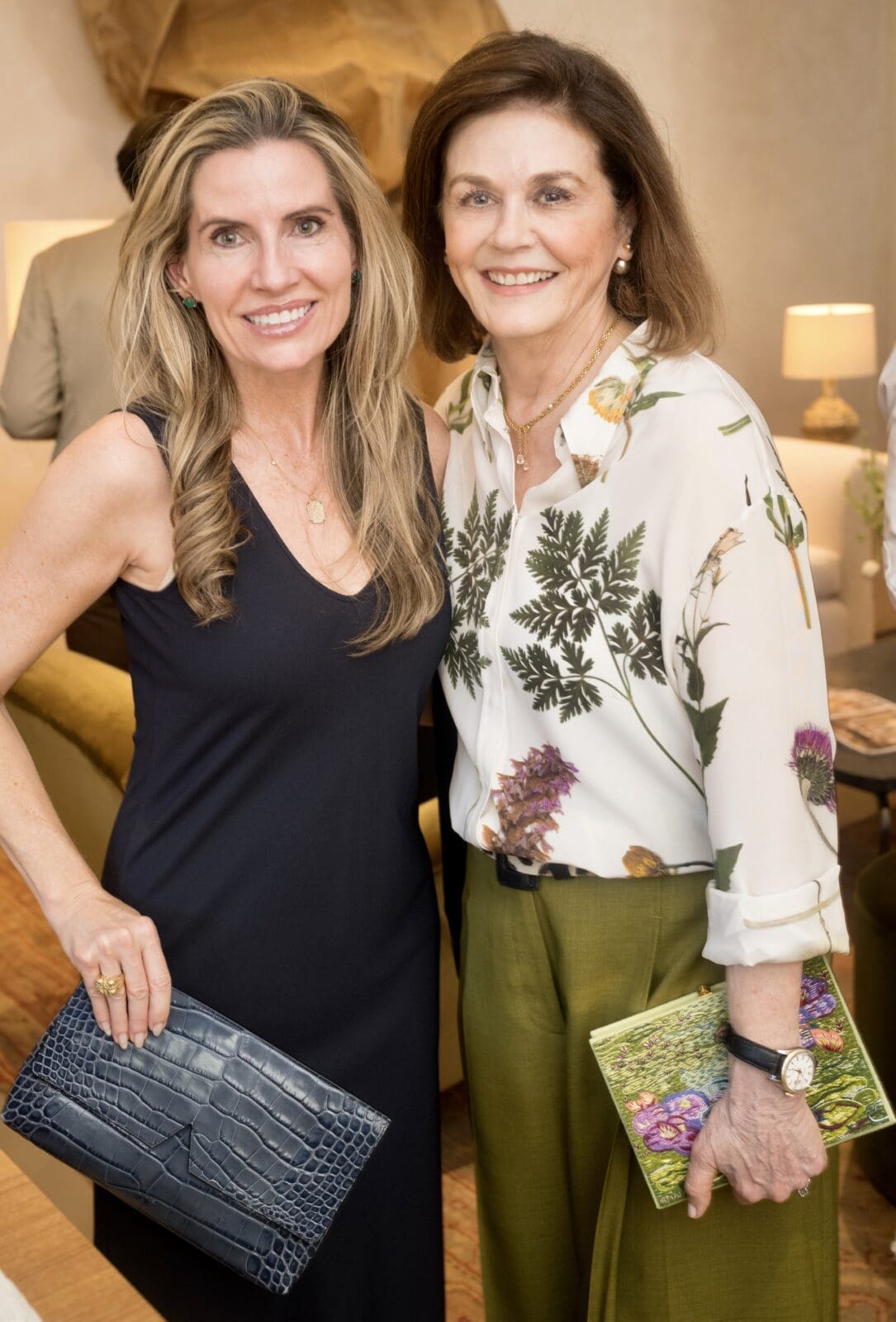 Catherine Giuffre, Rugh Davis at the Matt Camron Rugs celebration of of the new  Rose Uniacke showroom (Photo by Daniel Ortiz)