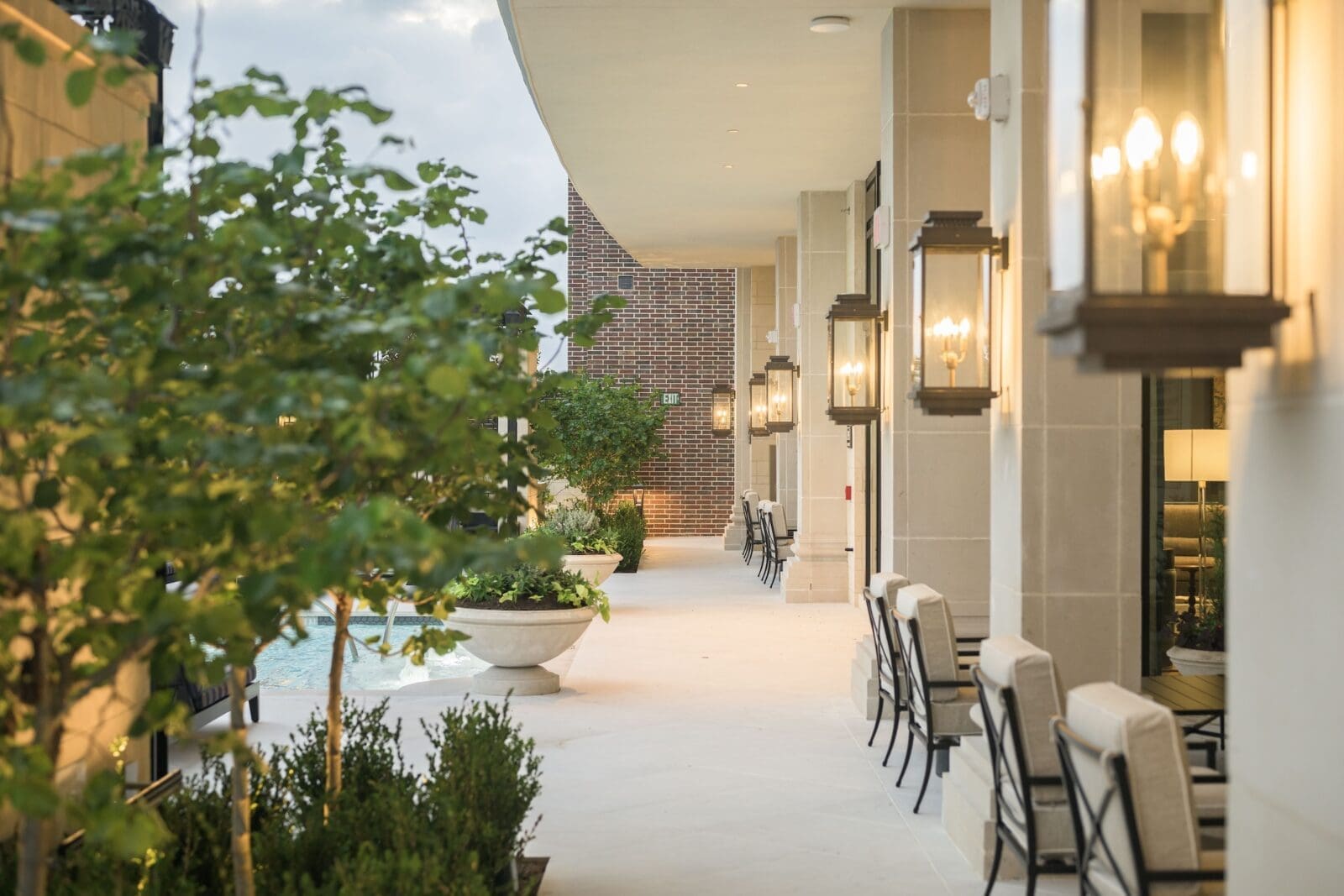 Paseos pass outdoor seating and gathering space at The Langley