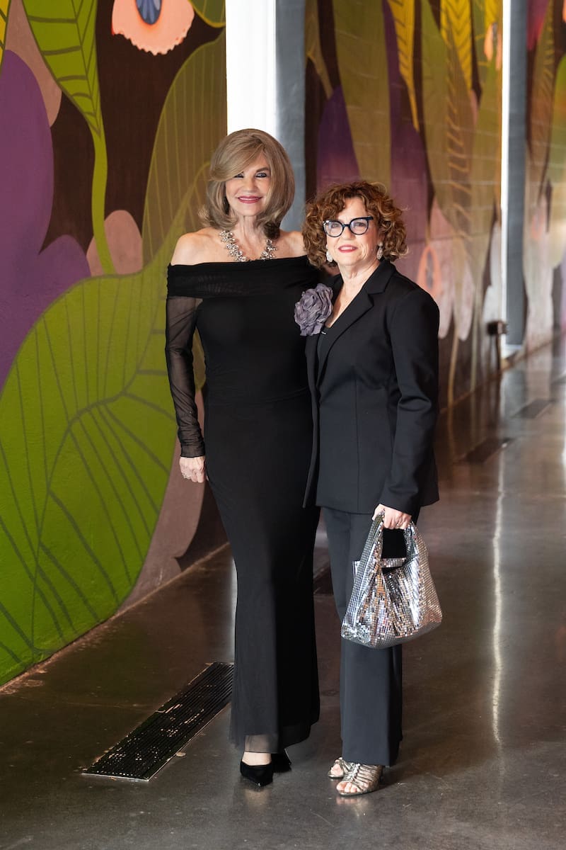 Diane Cain, Karen Peltz at the Victory Houston gala (Photo by Wilson Parish)