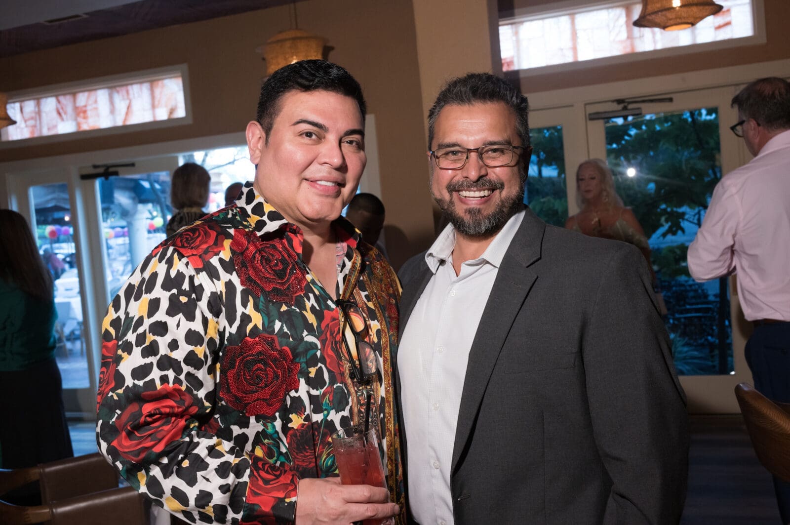 Edward Sanchez, Polo Gutierrez at the opening party for Exilio Latin restaurant in Harlow District (Photo by Daniel Ortiz)