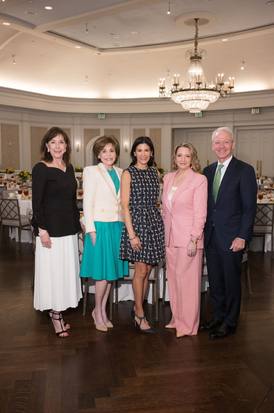 Elizabeth Stein, Hallie Vanderhider, Kristy Bradshaw, Darcie Wells, Dr. Marc Boom at CanCare's 'Hope Survivorship' luncheon (Photo by Daniel Ortiz)