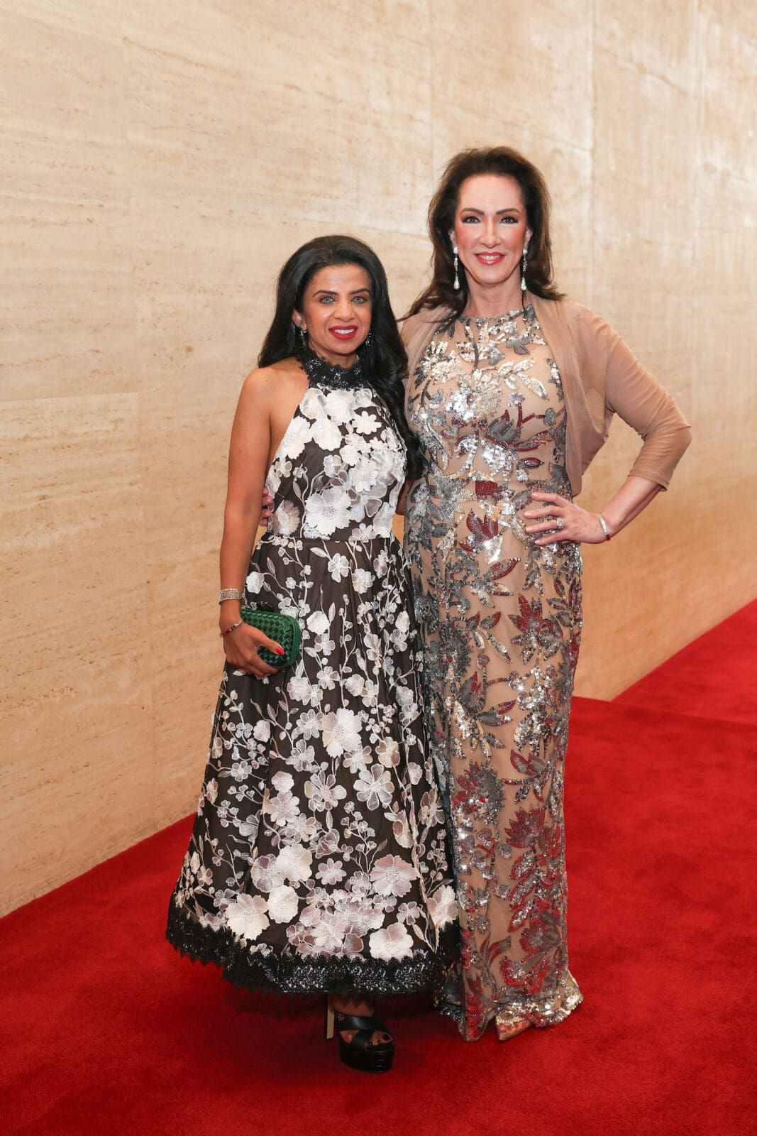 Farida Abjani, Alicia Smith  at the Houston Symphony Wine Dinner & Collector's Auction (Photo by Priscilla Dickson)