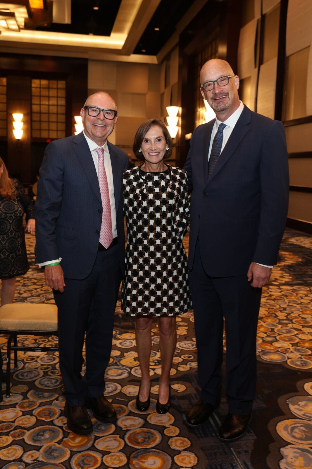 Honorary chairs Mike & Patti Morgan, HMH CEO Gary Weisserman  at the Holocaust Museum Houston  Lyndon Baines Johnson Moral Courage Award Dinner (Photo by Priscilla Dickson)