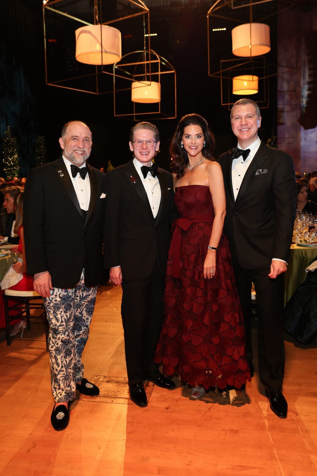 Kirk Kveton & Daniel Irion, Ann & Jonathan Ayre  at the Houston Symphony Wine Dinner & Collector's Auction (Photo by Priscilla Dickson)