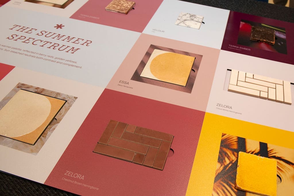 Guests previewed the new summer collection from TileBar.  (Photo by Tamytha Cameron)