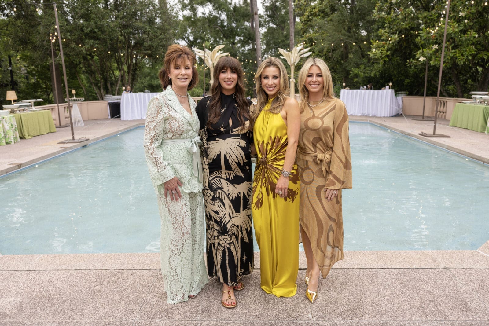 Rienzi Spring Party chairs Tricia Britt, Maddison McConn, Kelli Bunch, McKenzie Reitz (Photo by Jenny Antill)