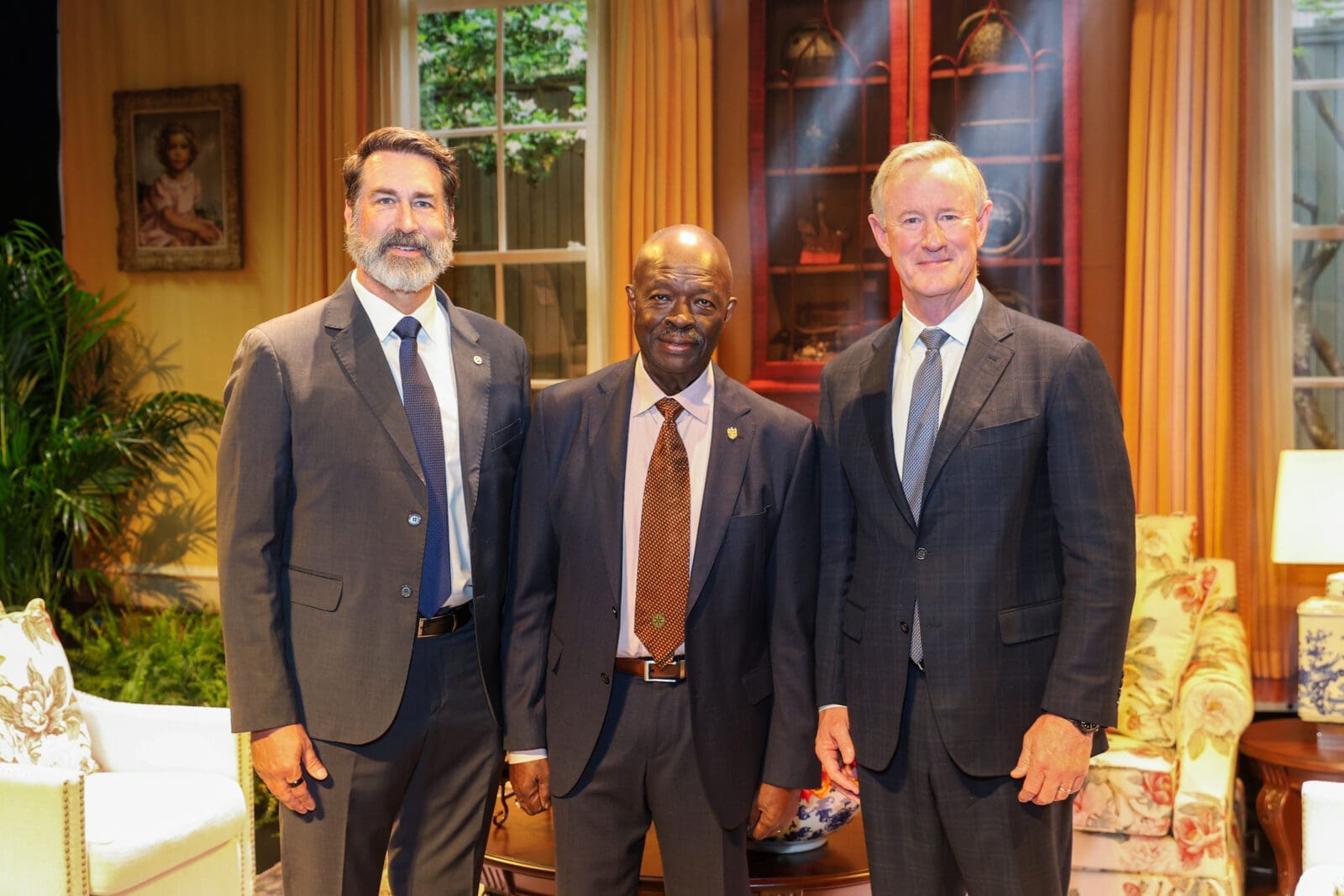 'A Celebration of Reading' authors Rob Riggle, Leon Carroll, Jr., & Admiral (ret.) William H. McRaven (Photo by Priscilla Dickson)