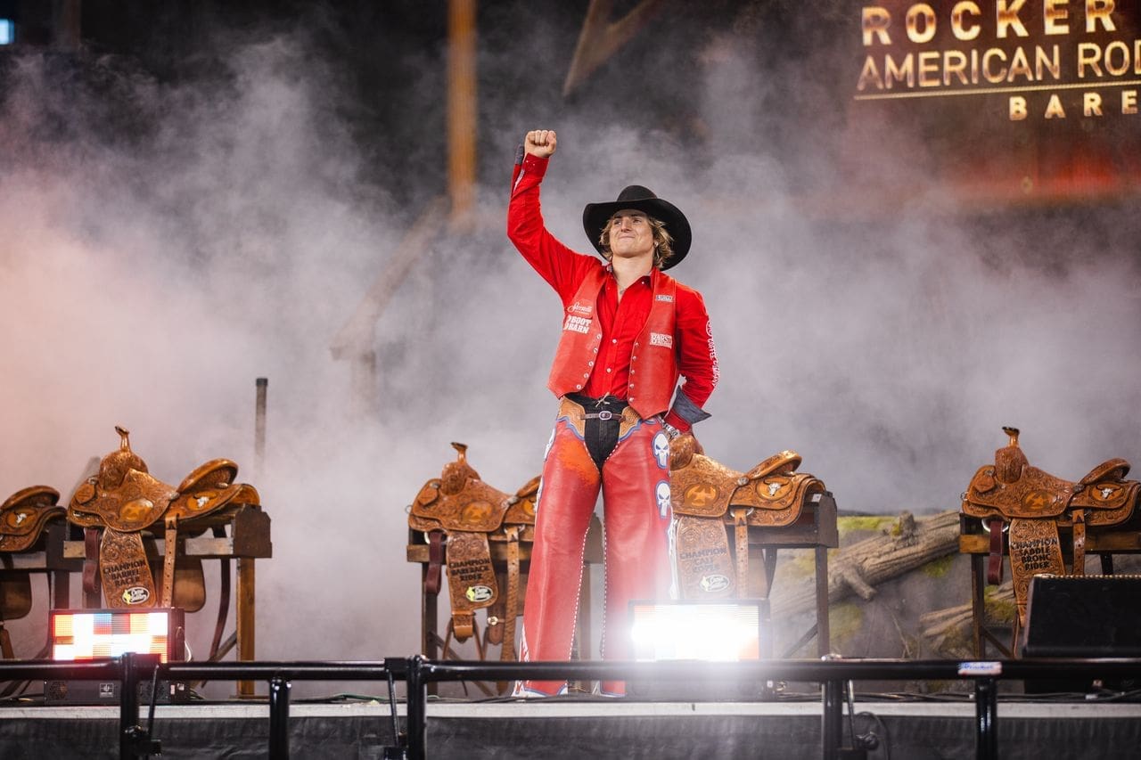 Bareback bronc rider Rocker Steiner is one of many athletes competing at this year’s The American Rodeo. (Courtesy)