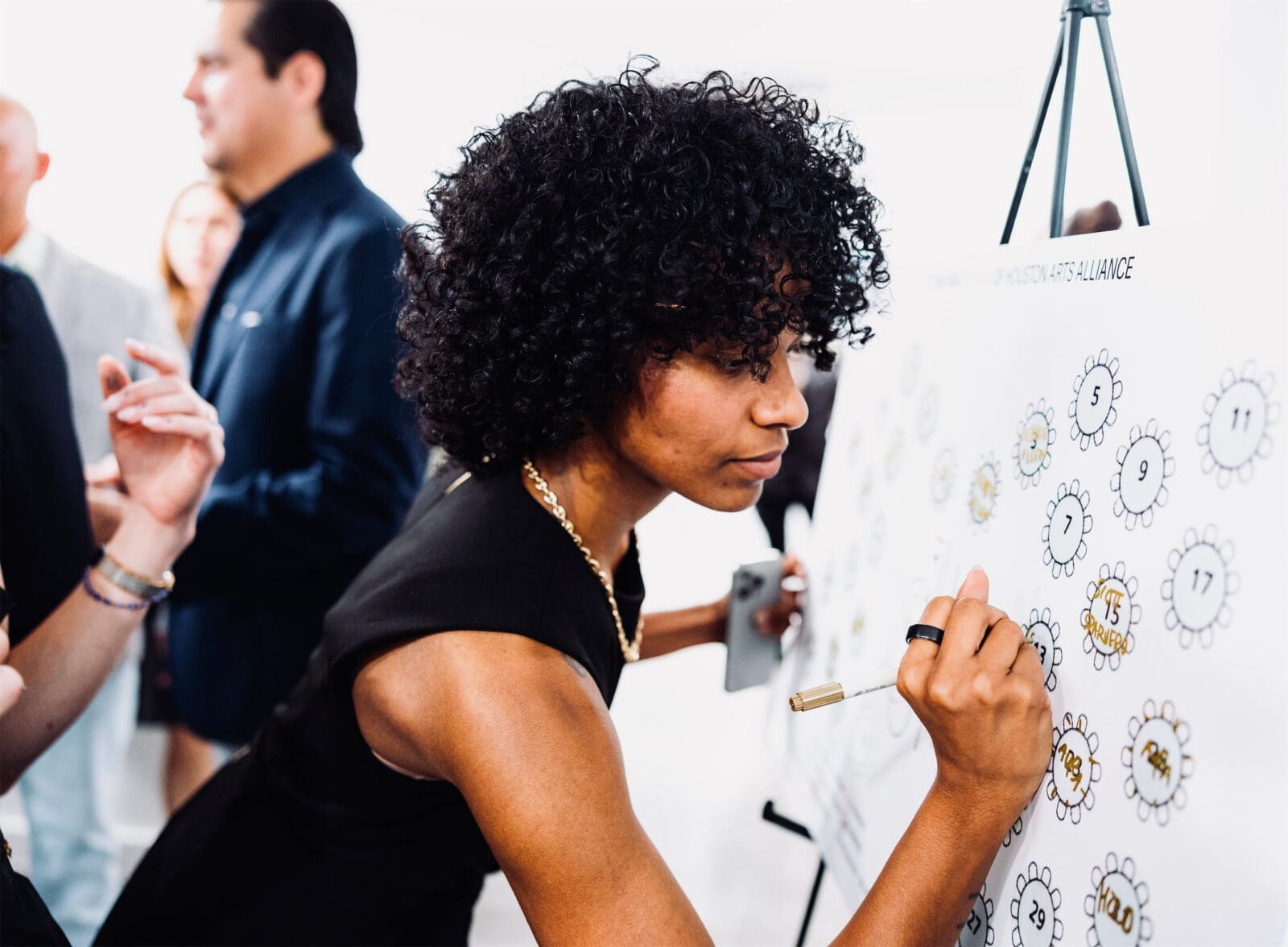 Kendahl Bermudez at the Houston Arts Alliance Gilded & Golden Kickoff (Photo by Hung L. Truong)