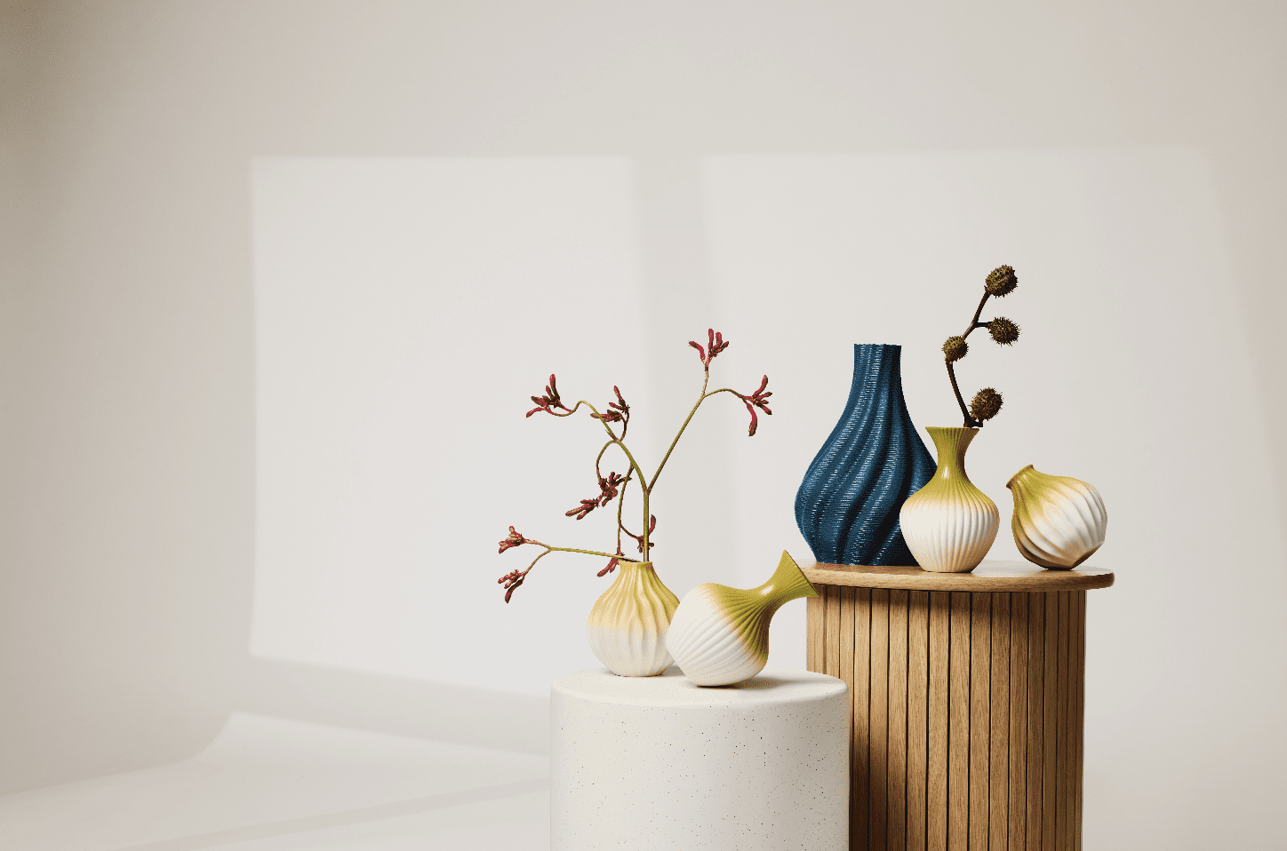 Temi Coker x Walmart decorative vases inspired by African hair texture (Photo by André Jones)