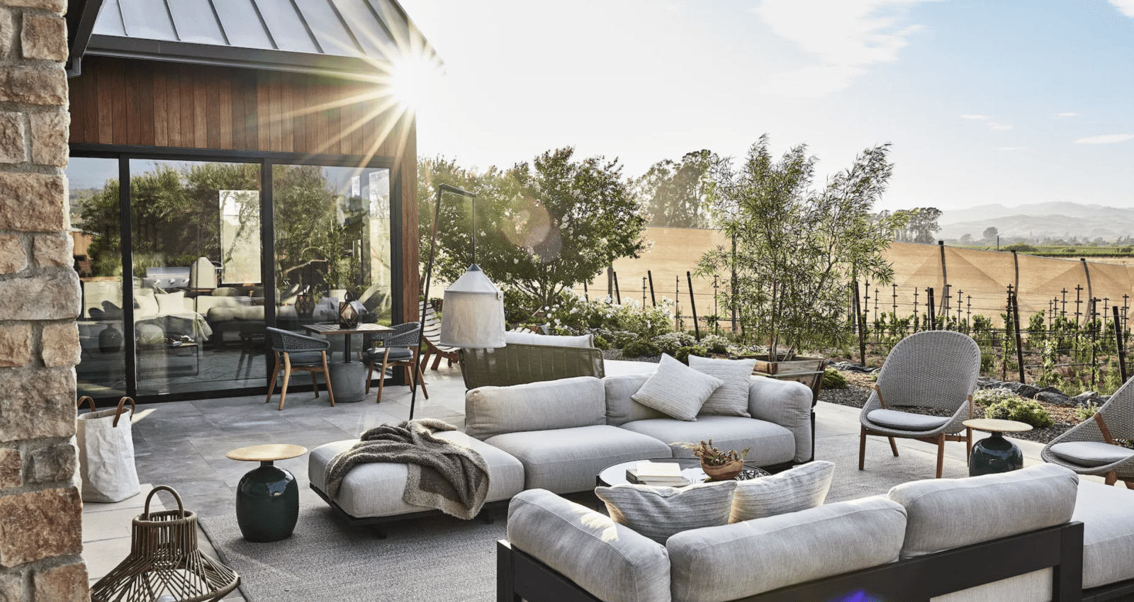 Indoor/outdoor living at Stanly Ranch embraces the sought-after California laid back lifestyle (Courtesy Auberge Collection)