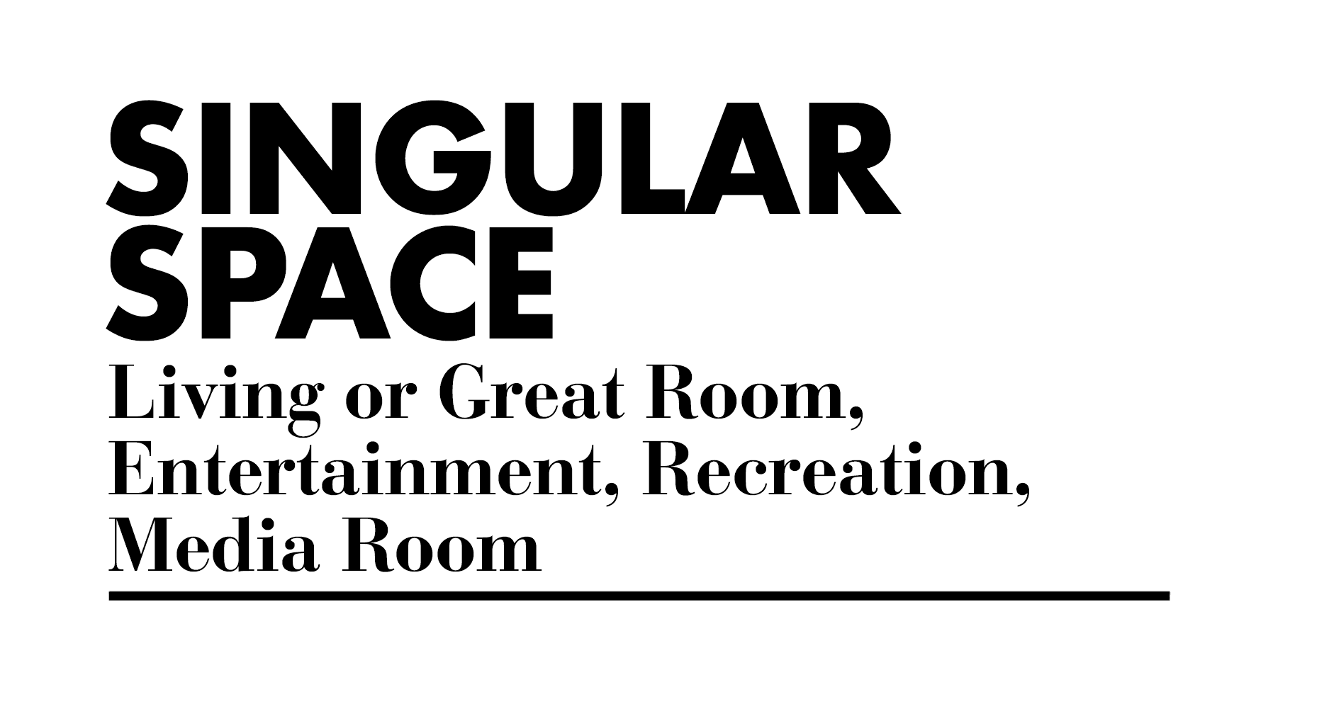 Singular Space living – graphic