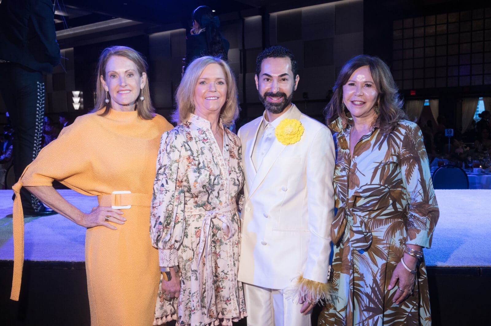 Stephanie Tsuru, Chree Boydstun, Fady Armanious and Cyndy Garza Robertsat the Latin Women's Initiative 'Viva la Moda' event (Photo by Daniel Ortiz)