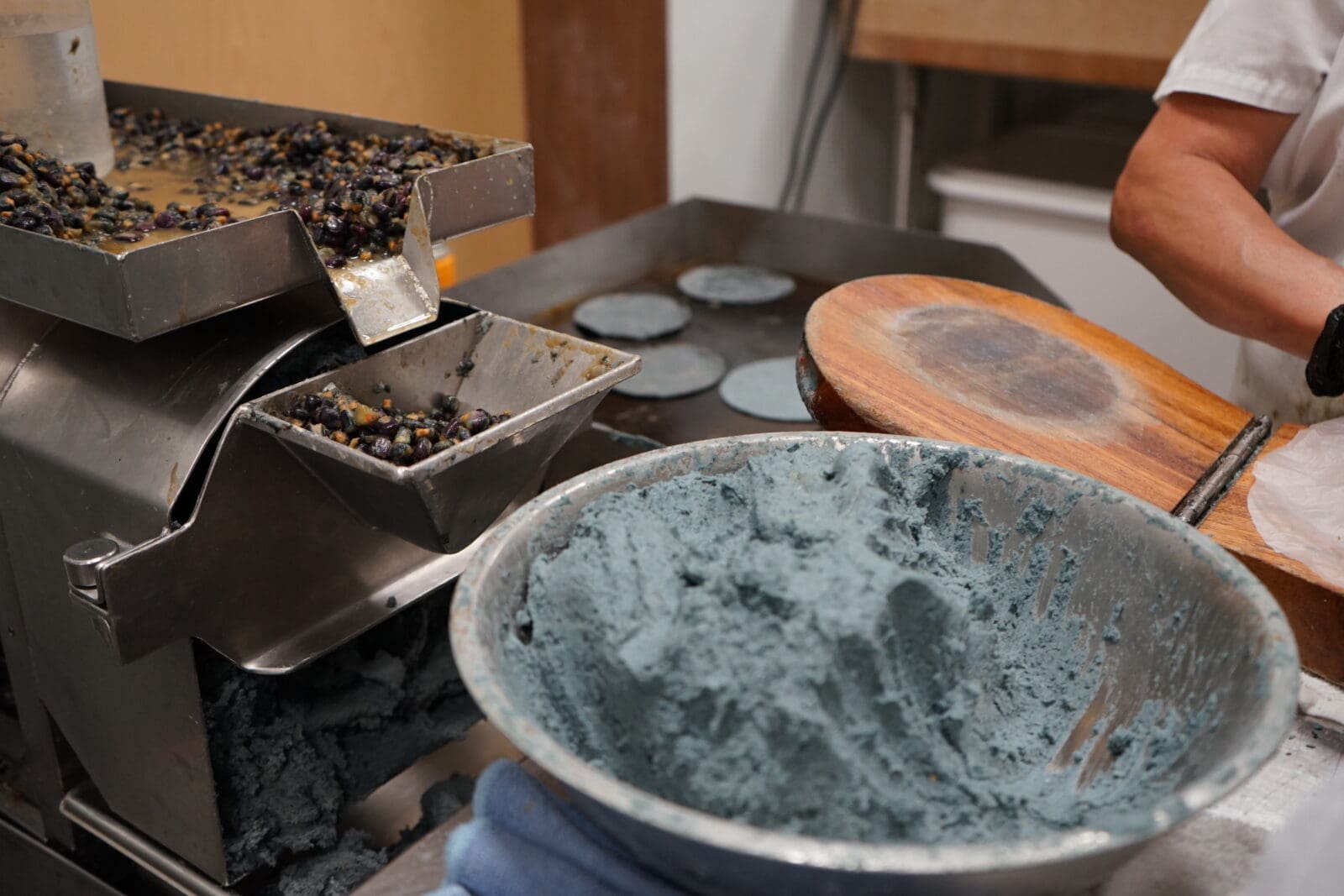 Nixtamalization is a traditional Mesoamerican process that soaks and cooks dried corn in an alkaline solution. (Courtesy)