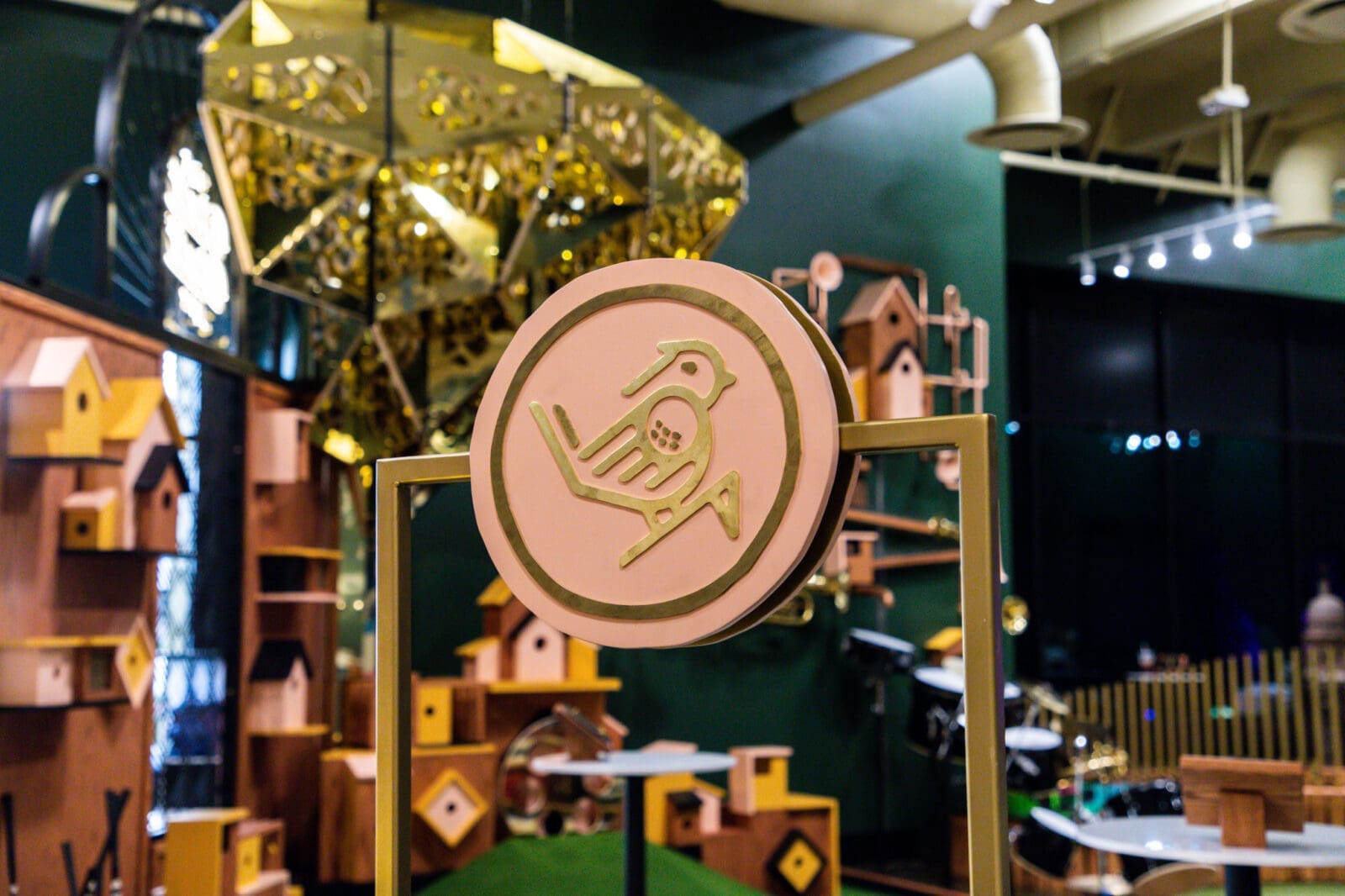 The Dirdie Birdie, an immersive indoor miniature golf experience complete with a restaurant and bar, is slated to open in Fort Worth in late June. (Photography by Consumable Content)