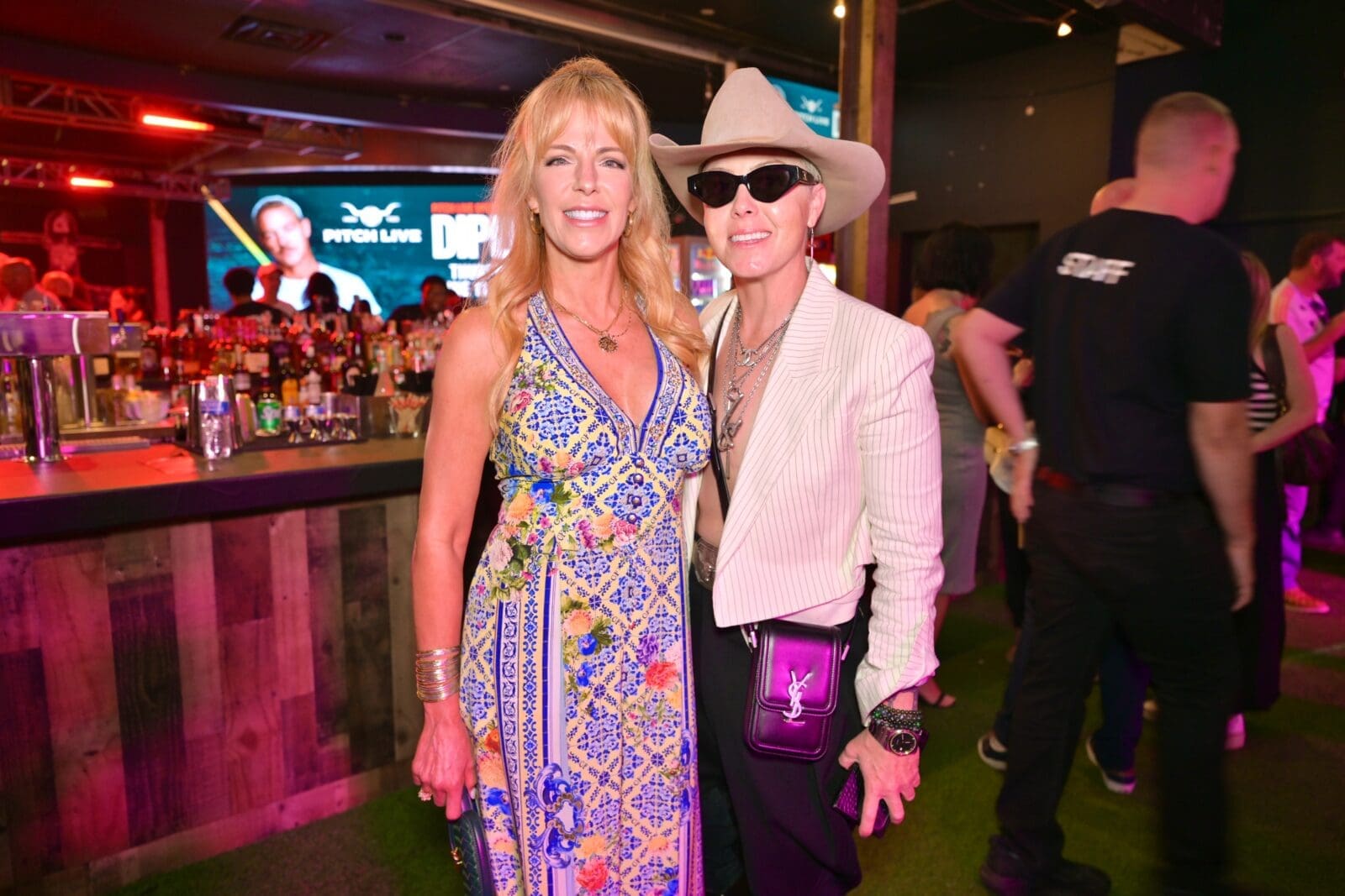 Amy Becker, artist Laura Goodson at The Ranch Presents Pitch Live  (Photo by Alex Montoya)
