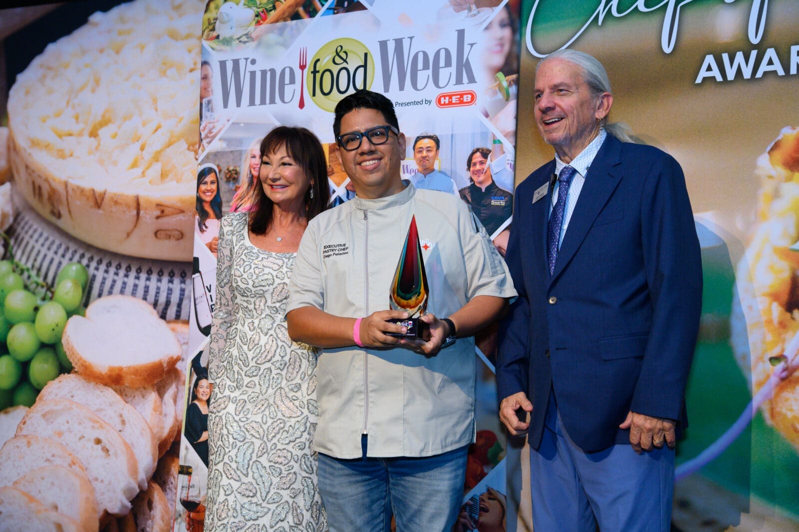 Marriott Resort Aruba Stellaris Casino pastry chef Diego Palacios won the People's Choice award for dessert at Saturday night's event at The Woodlands Waterway Marriott. (Photo courtesy Food & Vine Time Productions)