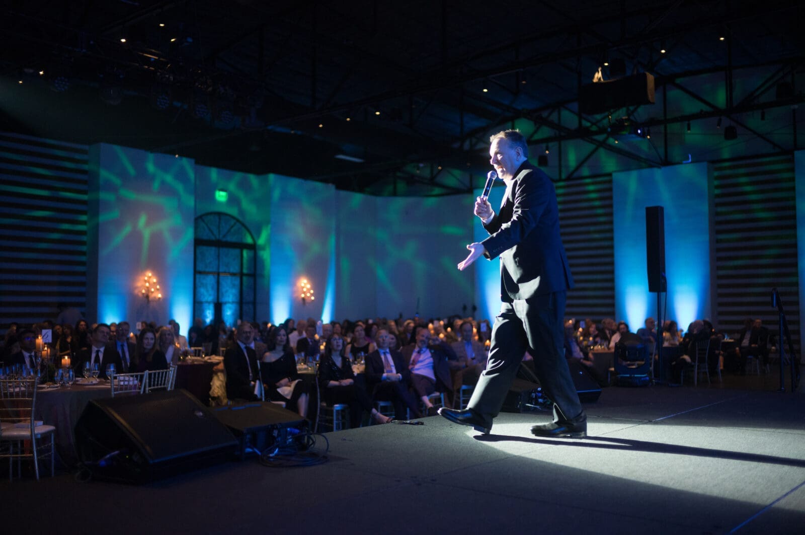 Saturday Night Live alumnus Colin Quinn entertains at Family Houston's dinner evening