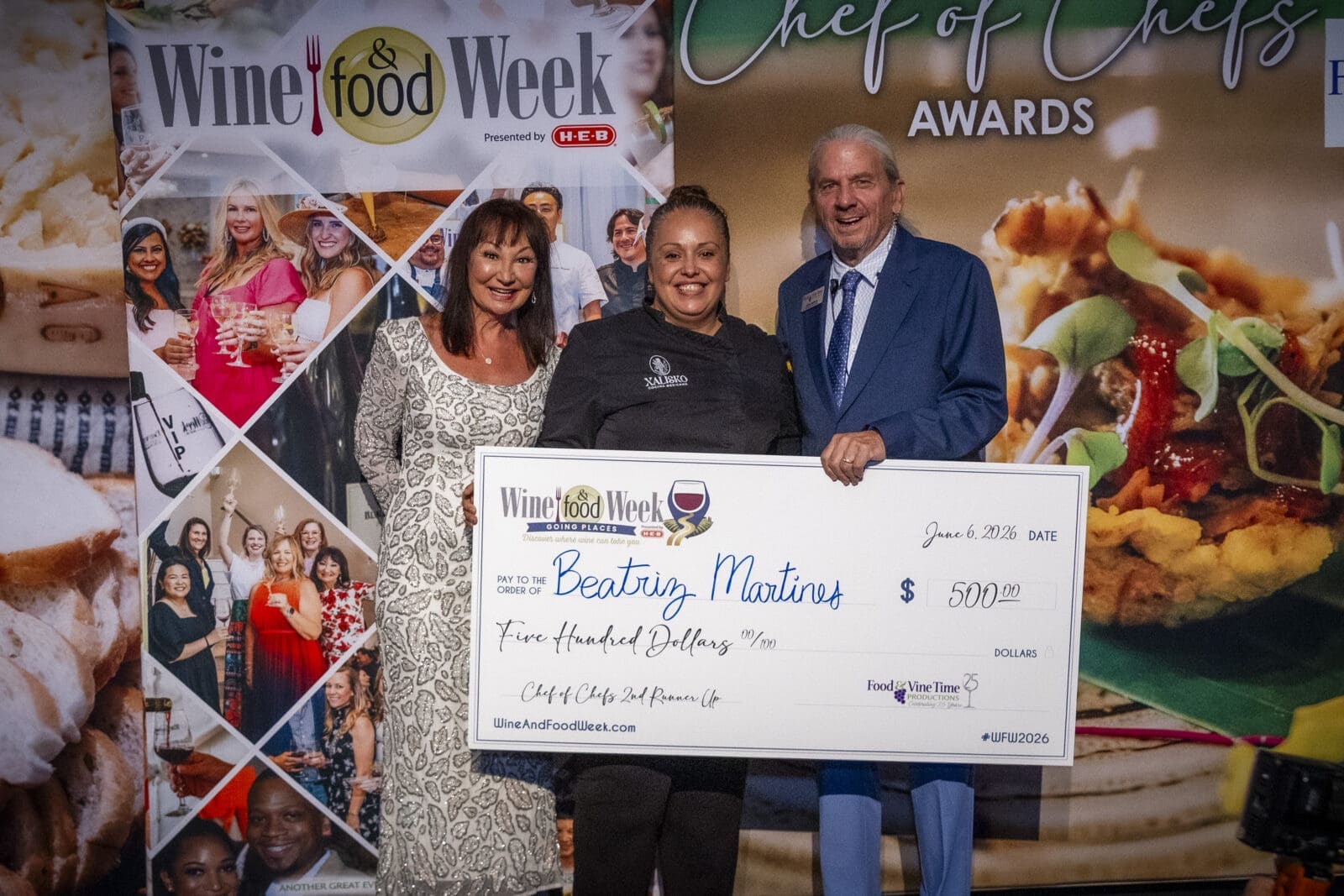 Xalisco owner and chef Beatriz Martines took third place in Saturday's Chef Showcase at The Woodlands Waterway Marriott. (Photo courtesy Food & Vine Time Productions)