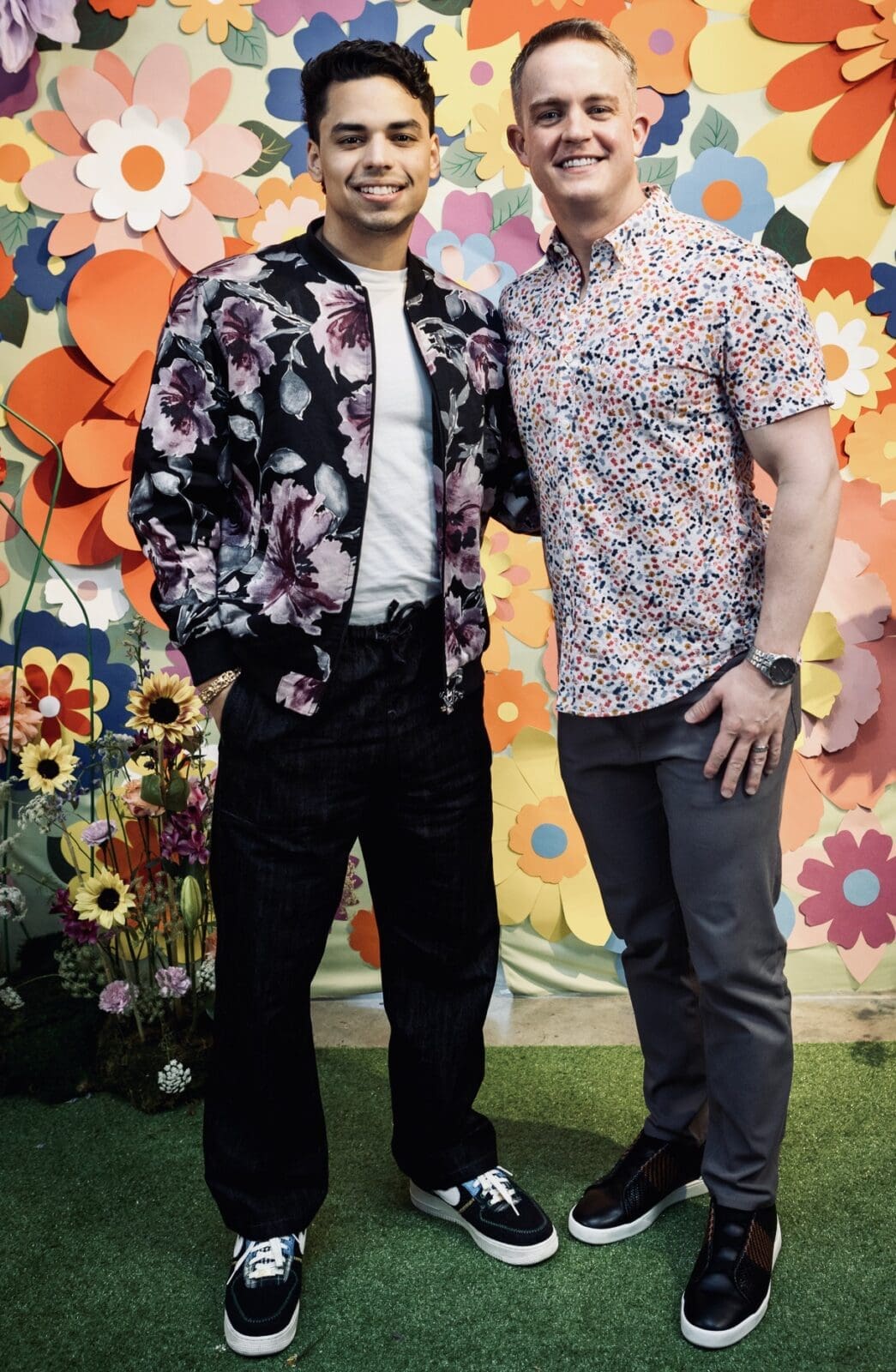 Clark Caperton & Alex Zuniga at Art League Houston 2026 Montrose Art Party (Photo Laura Burlton)