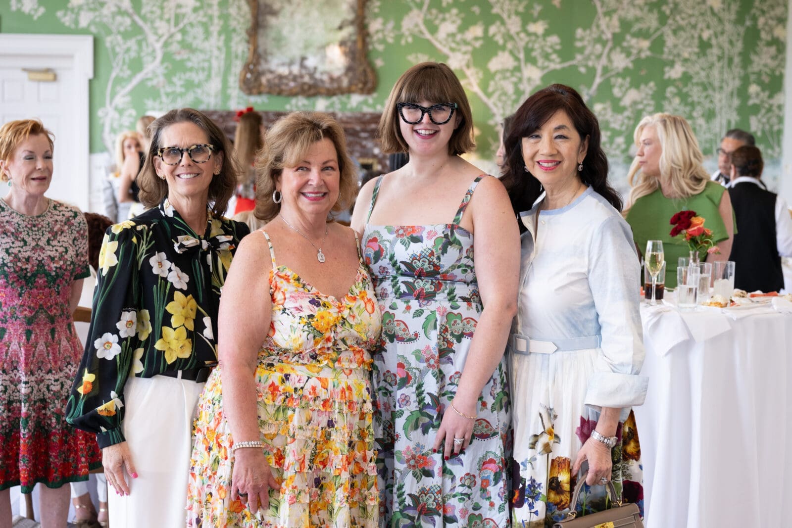 Elizabeth Deluca, Robin Klaes, Kitsie Klaes Hance, Alice Mao Brams at the 2027 Women of Distinction announcement party (Photo by Wilson Parish)