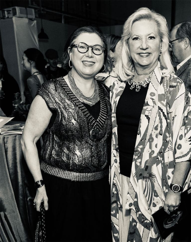Shawn Stephens, Jeannie Chandler at Glasstire 25th Anniversary Party & Auction (Photo by Jenny Antill Clifton)