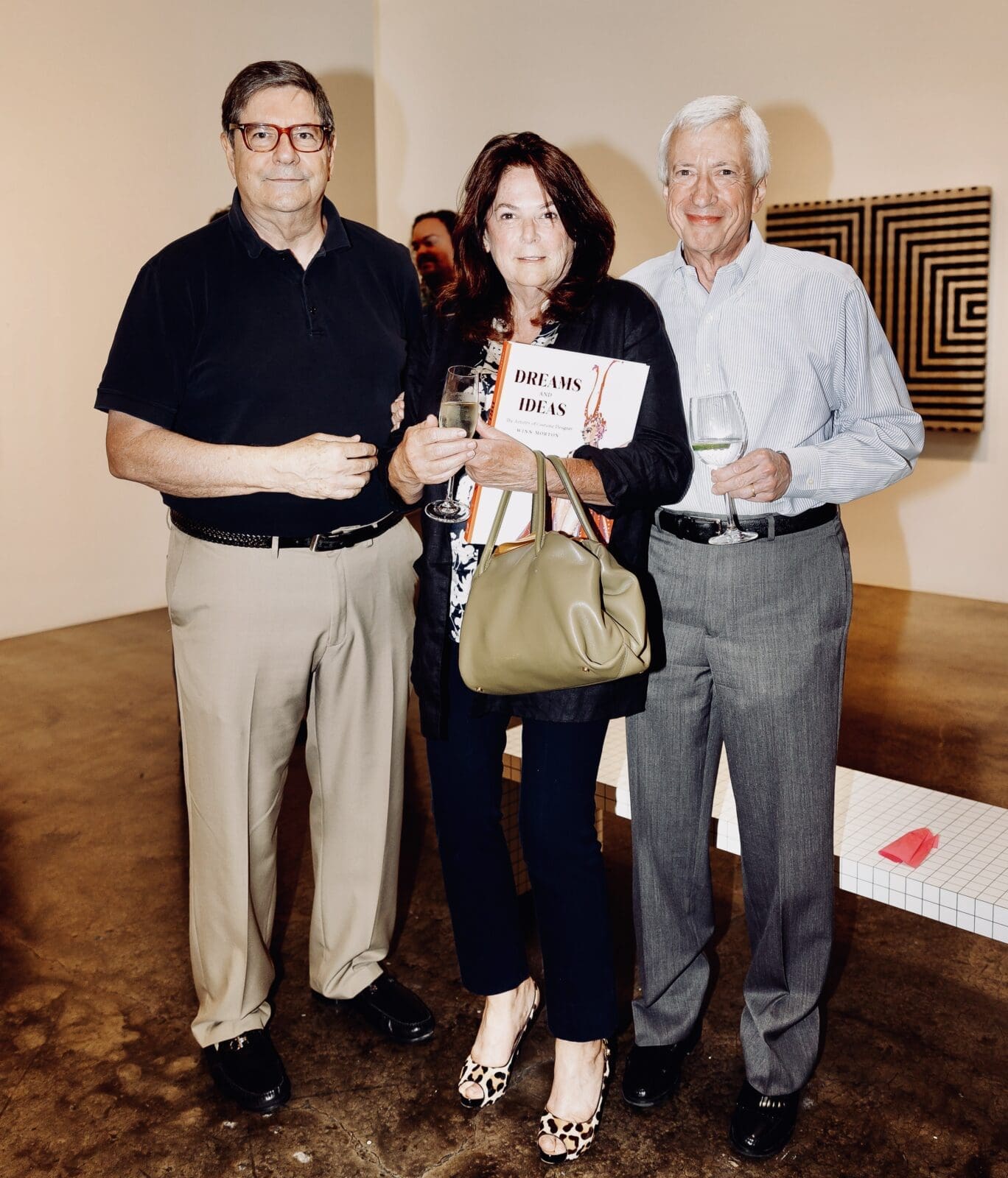 John Giesler, Elizabeth Hurst, Eben Price at the Winn Morton book signing at Conduit Gallery (Photo by Vanessa Chavez)