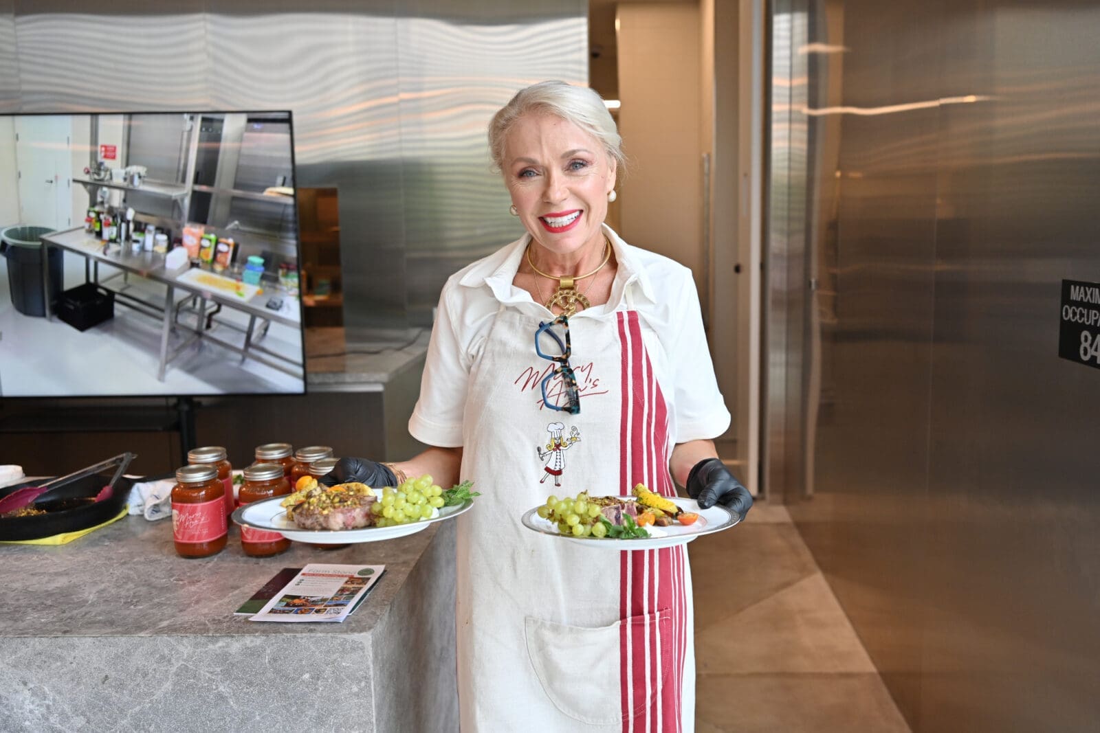 Mary Ann Hebrank at Spice Routes: The Cardamon Challenge held at Ismaili Center (Photo by Alex Montoya)
