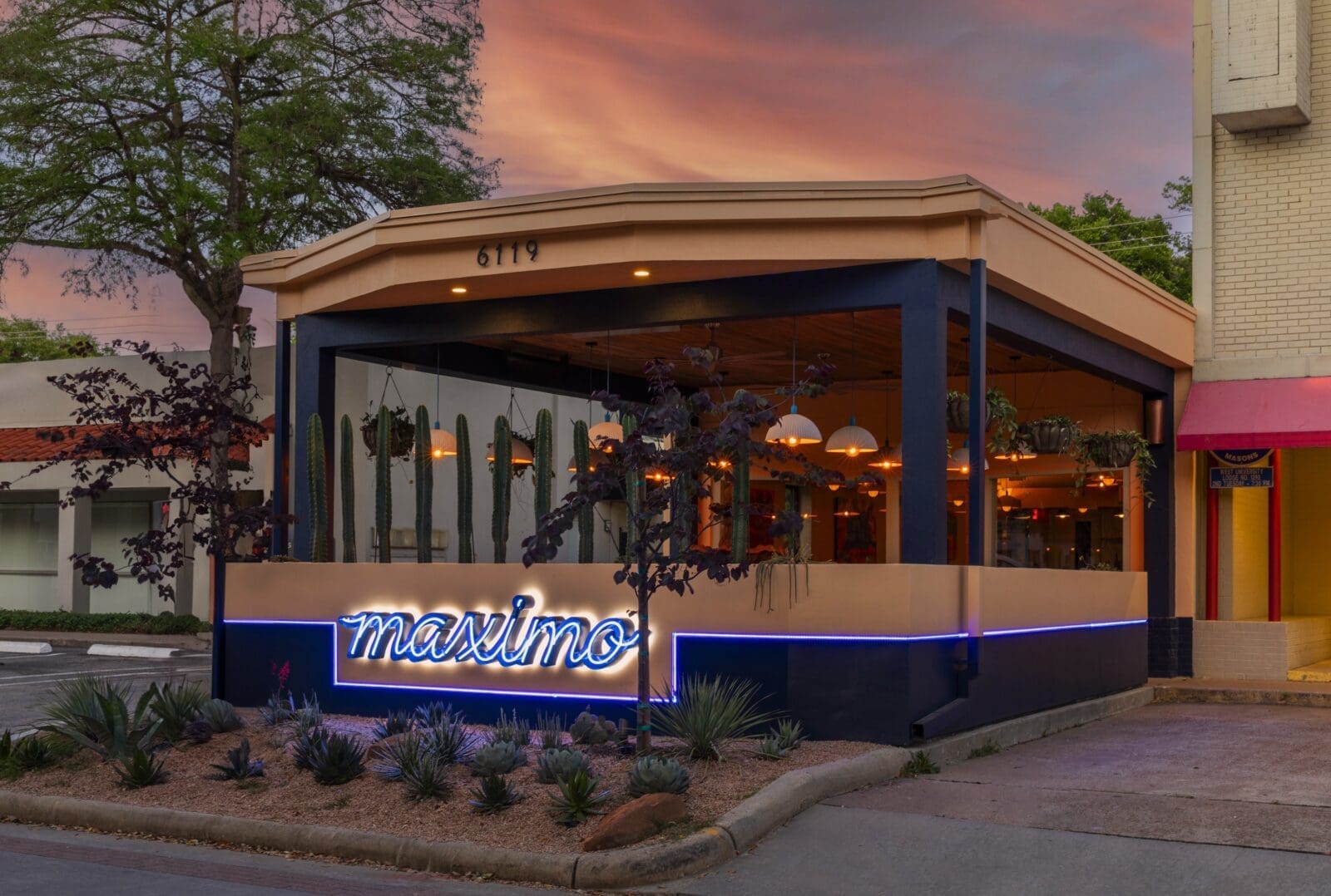 The Michelin Bib Gourmand-recognized Maximo, owned by Local Foods Group restaurateur Benjy Levit and partner Dylan Murray, with culinary director Seth Siegel-Gardner located at 6119 Edloe Street, West University Place. Maximo's is open Wednesday to Sunday for dinner and weekend brunch. Photo by Julie Soefer.