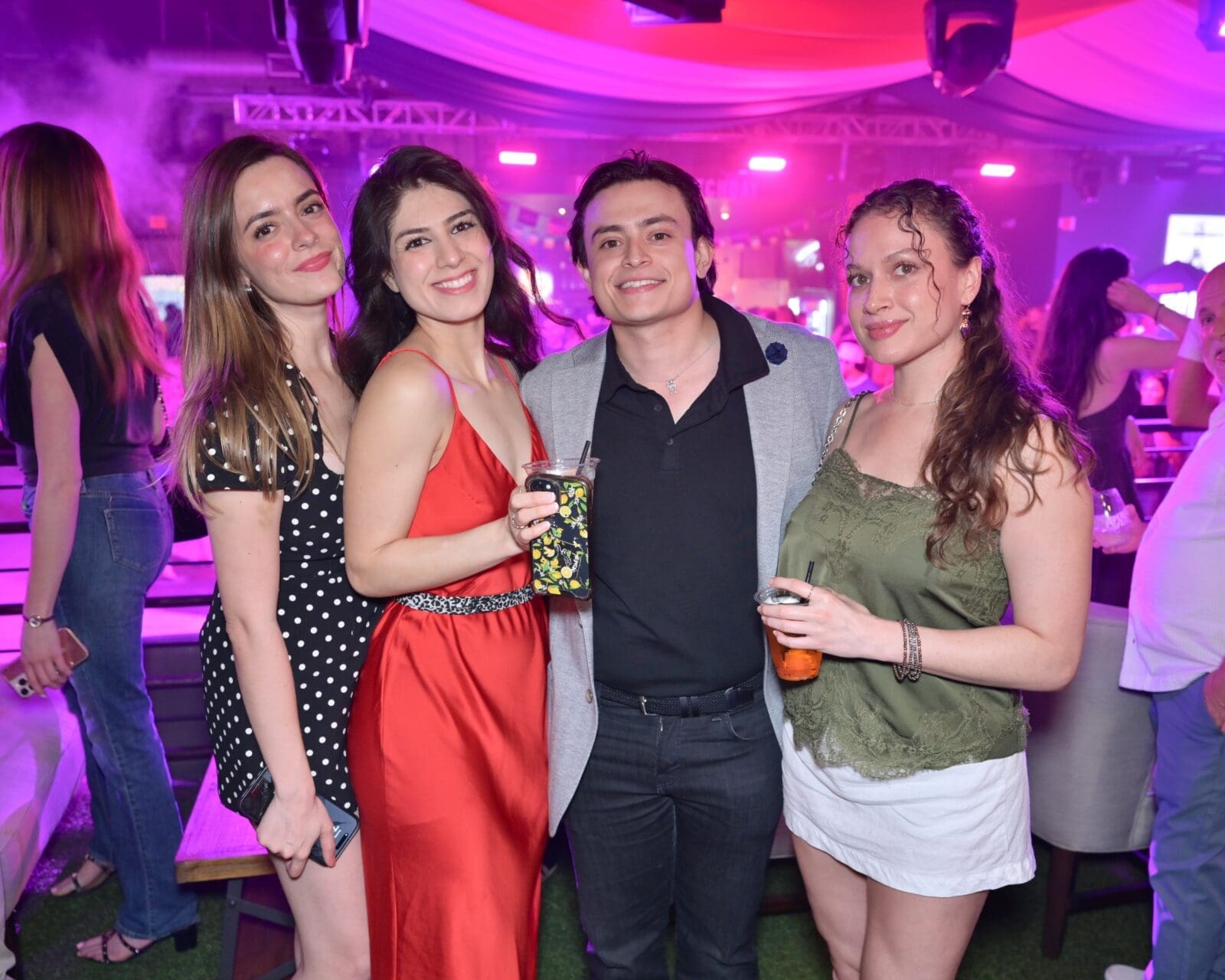 Paola Vela, Maria Moreno, Jacob Monty, Alejandra Sullivan at The Ranch Presents Pitch Live  (Photo by Alex Montoya)