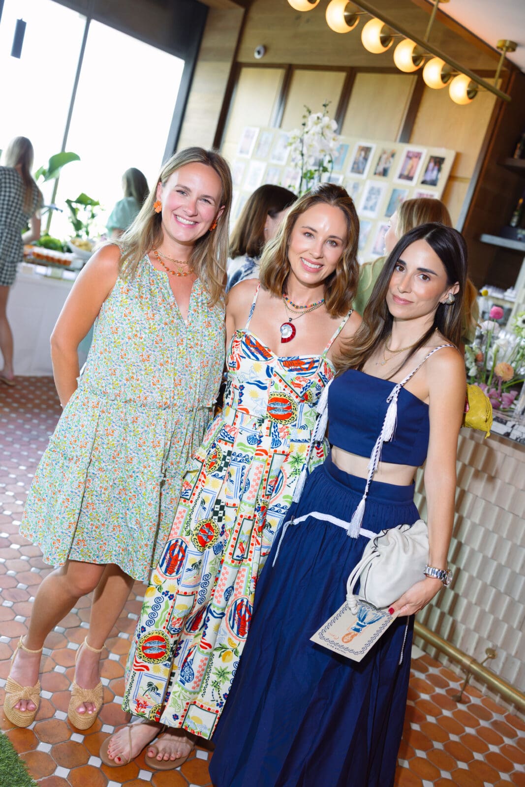 Sarah Radcliffe, Lindsay Radcliffe, Maria Dorm at fashion designer Hunter Bell's 20th anniversary celebration. (Photo by Caroline May)