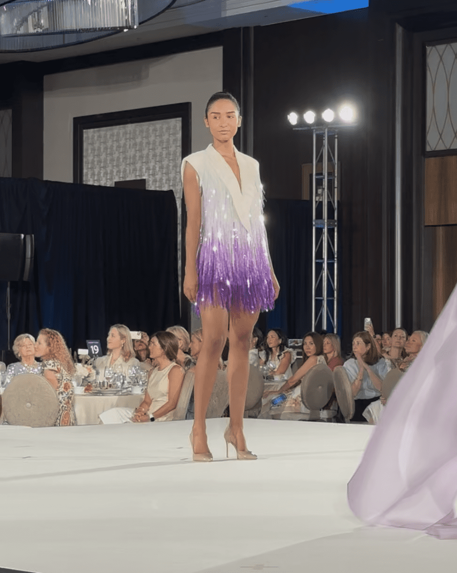 julie chen purple fringe dress Julie Chen Outfits & Fashion on Big Brother