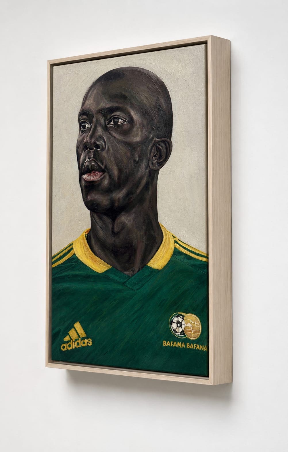 Sphephelo Mnguni, "Can I Dream Please," 2026. Acrylic on canvas. (Photo by Sphephelo Mnguni. Courtesy Mitochondria Gallery)