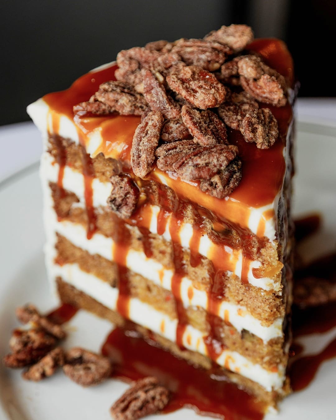Cap off your Father's Day meal with something sweet, like this mouth-watering dessert from Truluck's. (Photo courtesy of Truluck's)