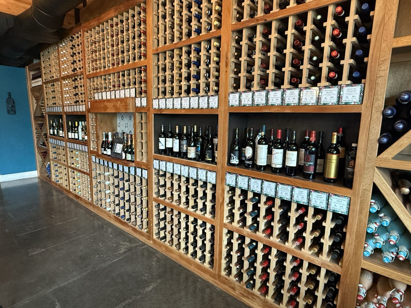 You can buy bottles at Turquoise Bar to sit and enjoy or take home and save for later. (Photo courtesy of René Murphy)