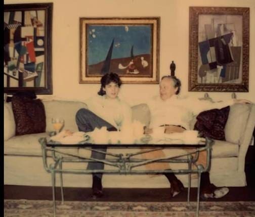 Heinz Berggruen with Nicolas Berggruen, New York, 1980s 