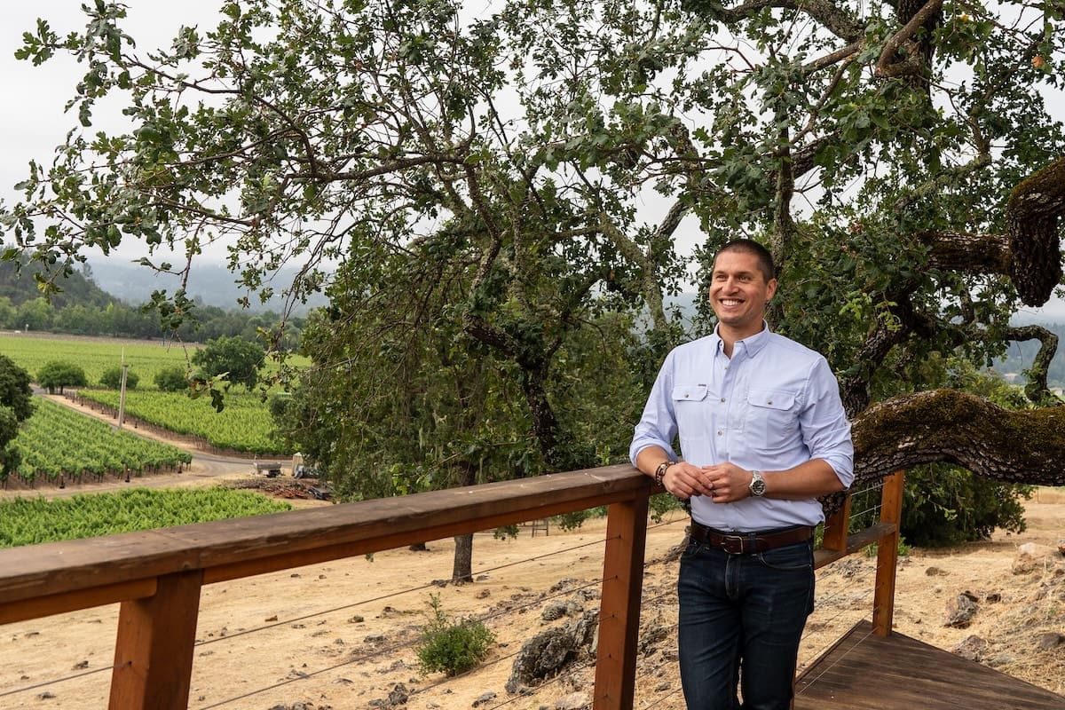 He was trained to be an economist, but Matthew Crafton is now firmly established in the wine world. (Chateau Monetelena)