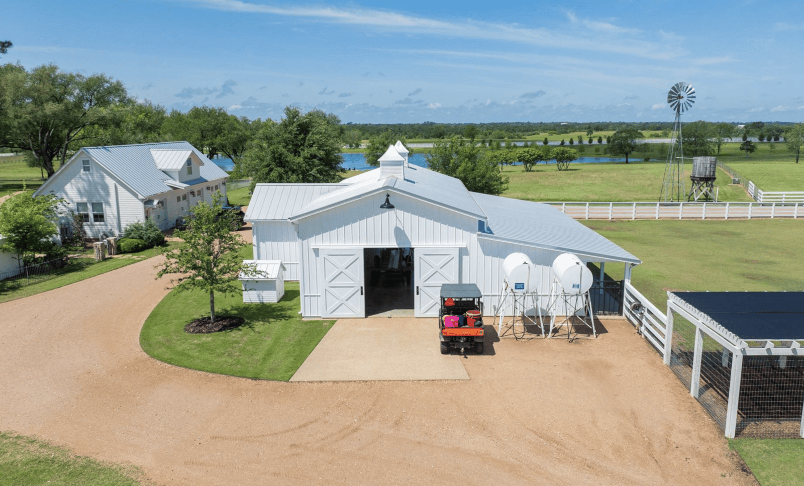 One of two serviceable pole barns on the grounds of Goodthyme Farm (Photo by Kerry Kirk Photography)