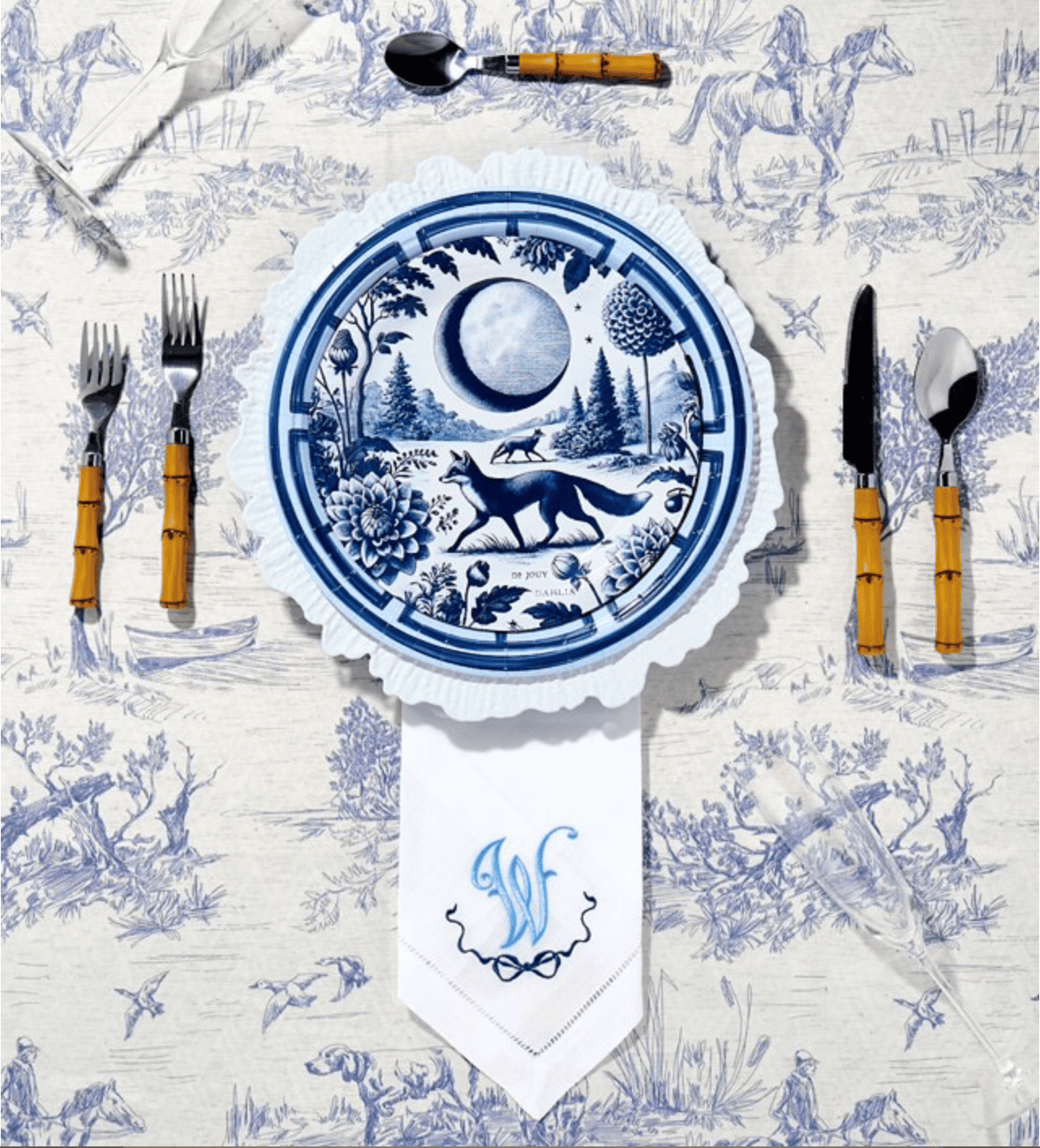 Pavilion paper plates are whimsical, stackable and completely disposable.