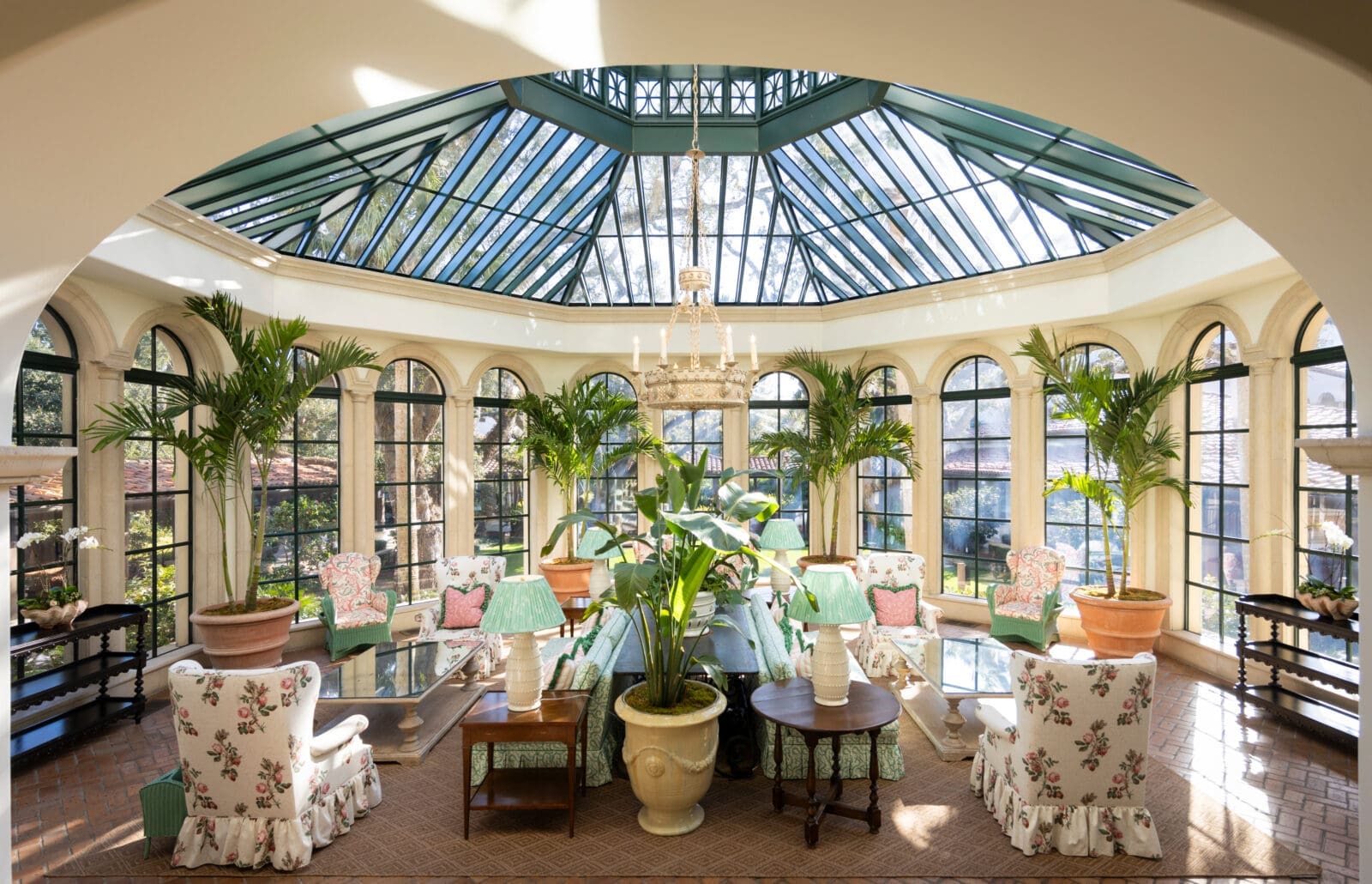 The sun-drenched solarium at The Cloister at Sea Island. (Photo by Sea Island)