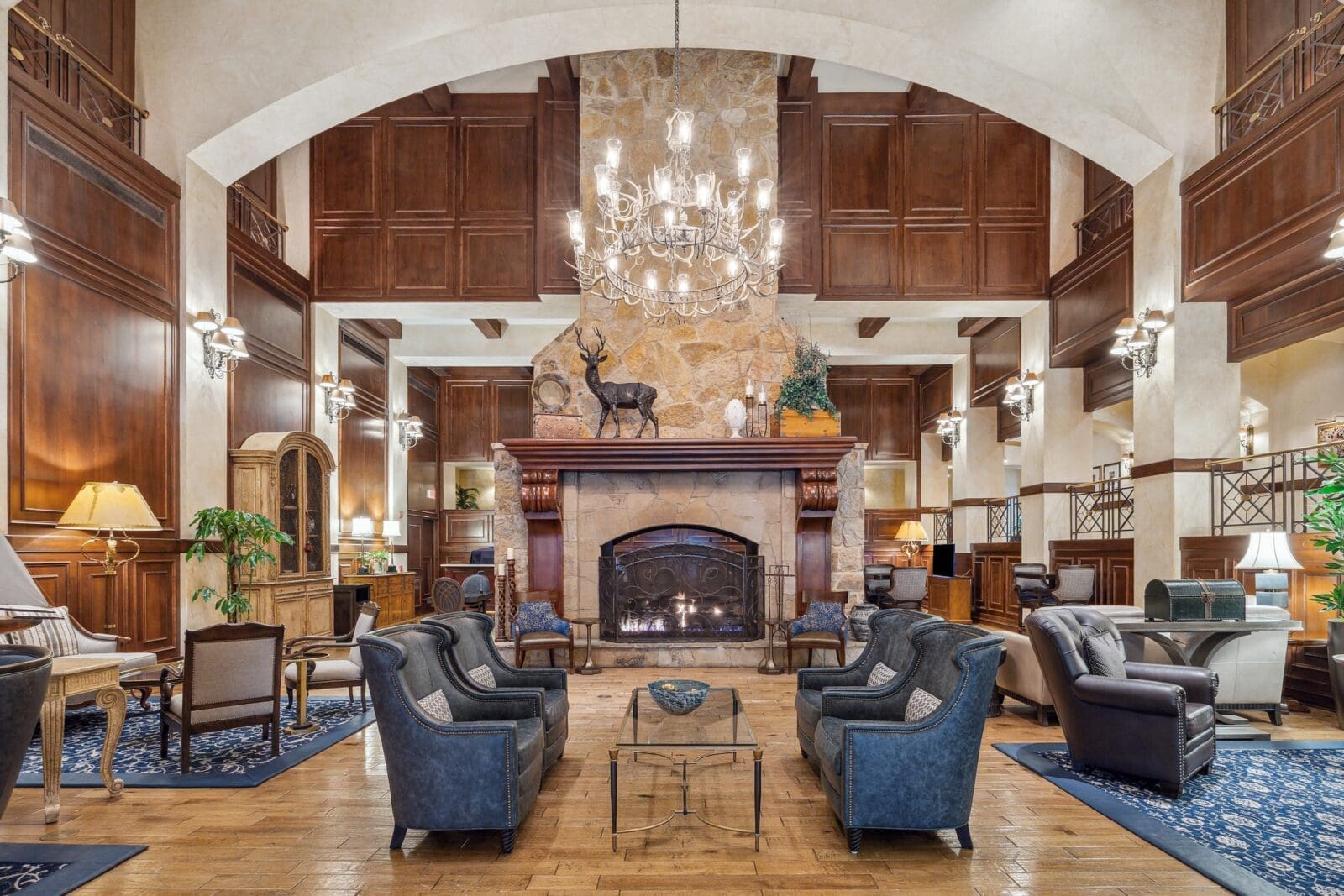 The Houstonian Hotel, the Great Room Lobby pictured here, has been named the number one resort in Texas by Town + Country magazine.